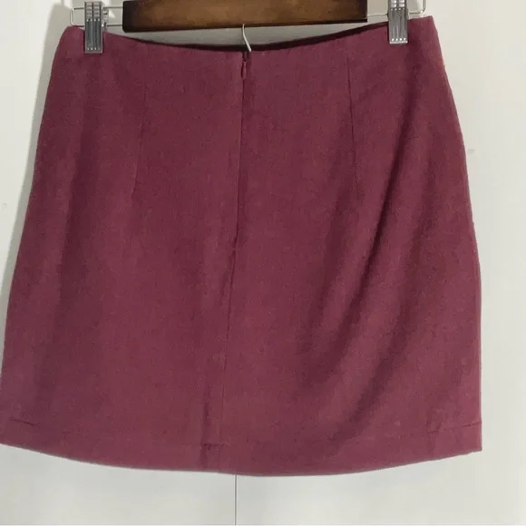 Altar’d State Burgundy Floral Embroidered Mini Multi-Color Back Zipper Size XS. - Picture 9 of 14